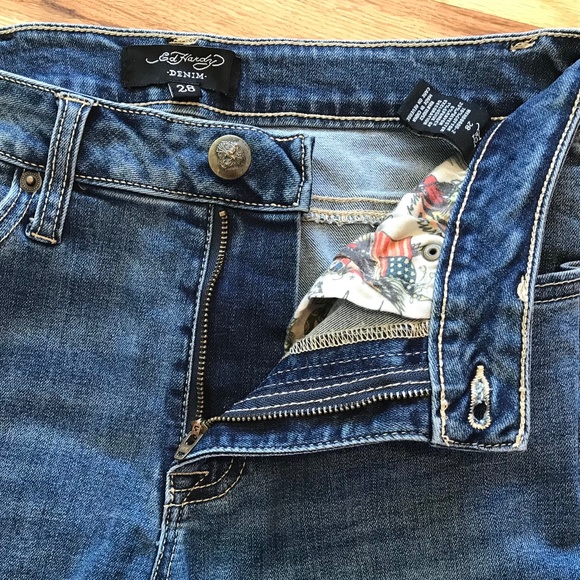 LAID-BACK VIBES🔥 SKULL & EAGLE LOW WAIST STRETCH JEANS - Picture 13 of 14